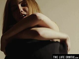 Muffling Her Screams With A Ballgag As She Dildos Her Wet Pussy