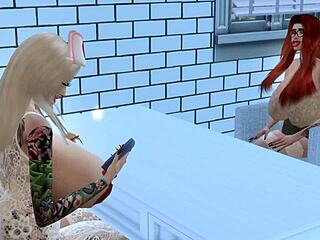 Sims 4 Porn: Horny Nurse Bella Bangs Mila Hard!