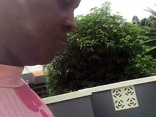 That crazy girl twerks on the landlord's bed while he's away.