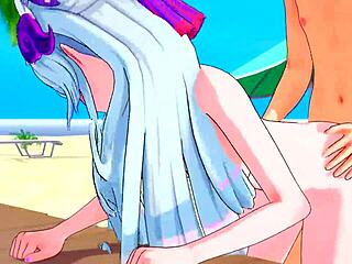 Genshin Impact Beach Scene Get Wet with Yumemizuki
