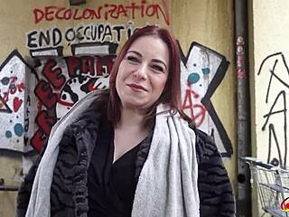german scout picks curvy emma fox for berlin casting session.