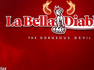 कर्वी लैटिना गॉडेस लाबेला क्रॉसड्रेसिंग सिसी को पेग करती है