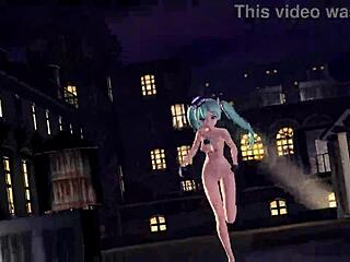 Hatsune Miku Plays Piano X Forte X Scandal In Project Diva Nude Mod With Full Nude Big Tits