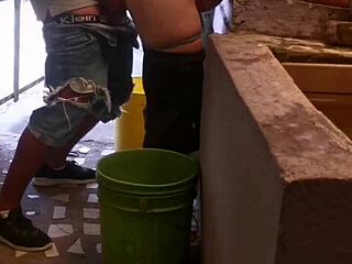 My Cousin Pounds My Ass Until He Cums Inside While I Wash Clothes. Shocking First Time!
