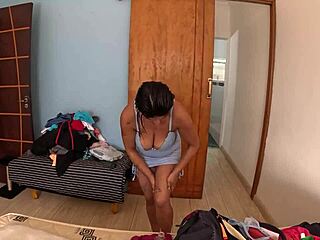 Behind the scenes footage with Mirella Sanchez