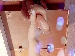 Milking My Cock With Handjob And Blowjob Until I Swallow Cum In Mouth! Pre Cum Leaks Everywhere!