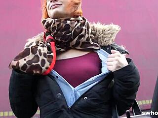 Amateur Redhead Street Whore Craves Outdoor Blowjob Action