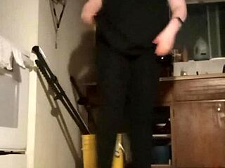 Amateur Workout Session With Music