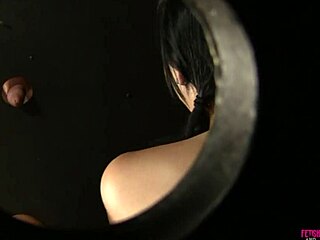 in the confessional, cute girl ashley rubs her big clit while giving a blowjob to a long cock