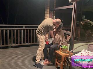 Homemade porn by wifebucket - one chilly night i got fucked on the porch