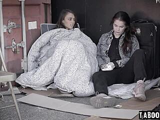 Tabooer Com Shows Evelyn Claire Helping Gia Derza Off the Street with Lesbian Pussy Fingering