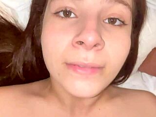 beautiful latina babe takes big dick in tight ass