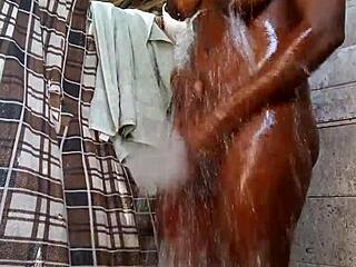 Skinny girl teases softly in bed