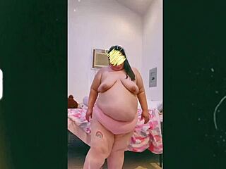 Mature Cougar Dances Topless, Showing Saggy Natural Tits on Webcam