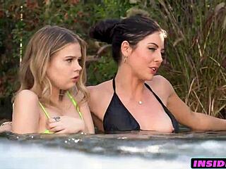Poolside turns wild with stepbrothers banging stepsisters