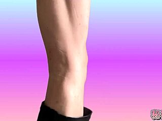 I'm masturbating in miniskirt boots polka dot panties