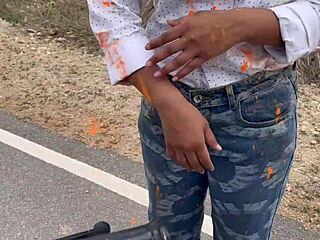 Corporate lady worker fucked by colleague after asking for lift