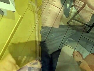 found stepmother's wet panties and cum on them with moans and intense masturbation