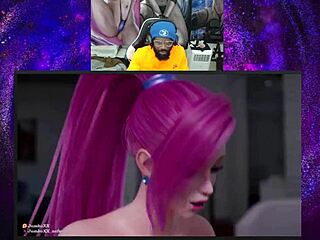 Juri Han and Femshep in wild animated blowjob action