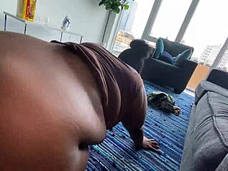 Day or Night, Ebony BBW Takes Big Black Cock Hard!