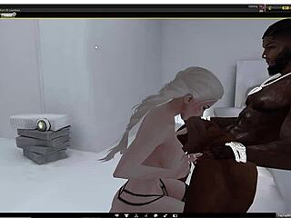 white slut giving sloppy deepthroat