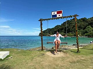 I love how this ebony babe enjoys stranger's big cock