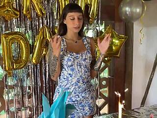 Bent Over Tight Pussy Piercing