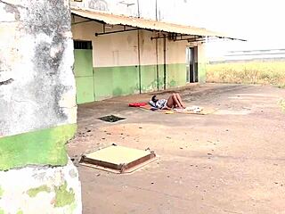 Oh my god the big-dicked head boy finally fucks a short classmate with his long cock at the principals window subscribe to my red please