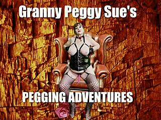 Granny Peggy Sue Pegs Guy as Beginner Slut Gilf in Mature Strapon Fuck