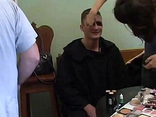 backstage before porn movie filming