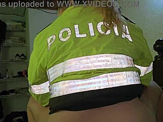 Blonde Police Officer Gets Great Sitting On My Cock In Office