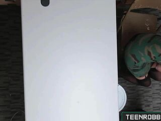 Eden Sin caught shoplifting and fucked by the guard