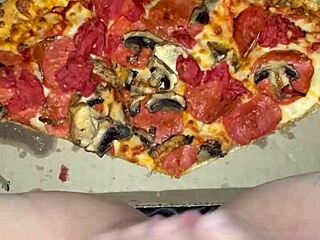 Pretty Arab Girl Masturbates On Pizza In Los Angeles Fetish Scene