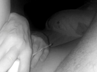 in the darkroom, lover inserts into pussy, penetrates ass, fists and punches cunt