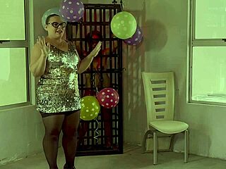 I dominate as dominatrix mistress april in the game show.