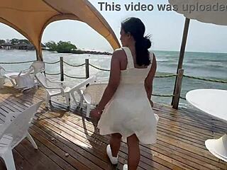 Desperate tourist gets fucked in athletic workout interview