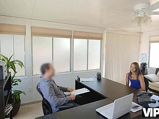 I, the petite brunette, fixed my money issues by having a session at work