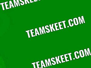 Pretty teen 18+ girls pajama party and one of the girls with glasses gets her pussy pounded by her friend wearing strapon dildo