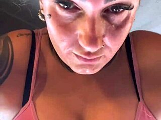 in the gym i almost got kicked out for wearing a tiny blouse getting all sweaty dripping down my wet pussy