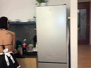 Extended Forbidden Stay Turns Into Wet Play Licking And Dancing With Cute Maid Veronica Leal