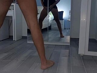 hot muscular bodybuilder flashes panties and strips for neighbors in homemade cfnm group. she rides and spits wildly during first time panty sniffing fetish.