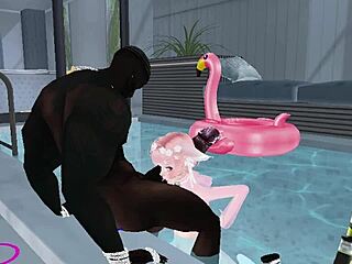 i love getting my big ass fucked hard by big black cock as femboy shemale in hardcore action