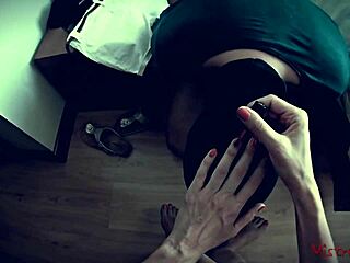 Mistress commands her sub to worship her feet in femdom domination! Intense couple session follows.