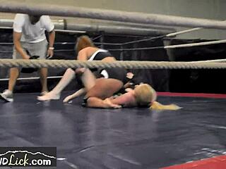 Why are these european lesbian babes wrestling so passionately?