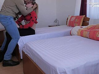 Behind the Scenes of AMATEUR BABE Getting FUCKED by Boyfriend in Doggystyle and Cowgirl!