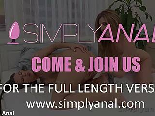 Czech European lesbians use dildo and vibrator for gaping anal stretching and rimjob