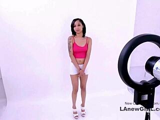 How Does Tiny Brunette Teen Get Fucked Hard by Uncle at Modeling Audition on Sofa?