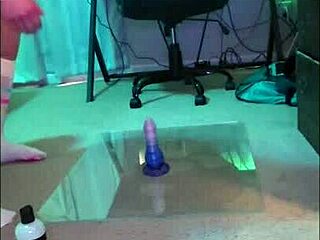 I'm a needy chubby femboy taking Bad Dragon dildos for the first time