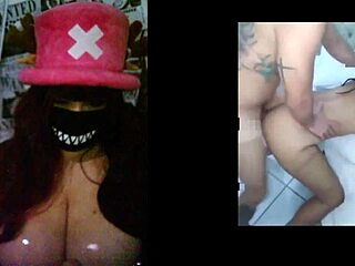 hotwife with big tits react to cuckold videos compilation 1