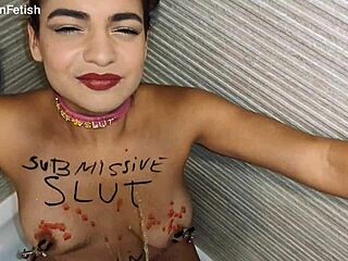 Ana spears submissive girl bdsm golden shower bodywritting